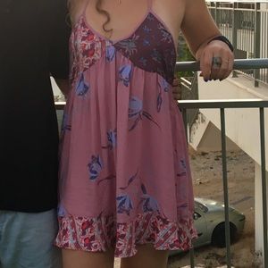 Free People patterned mini dress